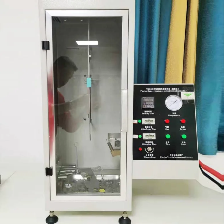 YG815B फैब्रिक फ्लेम रिटार्डेंट परफॉर्मेंस टेस्टर (वर्टिकल मेथड)